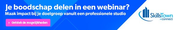 Digitale banner - SkillsTown webinars