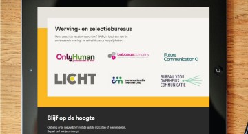 Logoplaatsing voor werving- of selectiebureaus