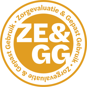 Logo Zorgevaluatie & Gepast Gebruik (ZE&GG)