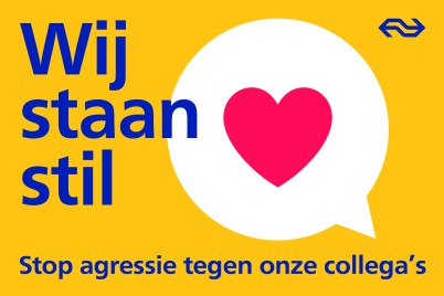 Campagnebeeld wij staan stil NS